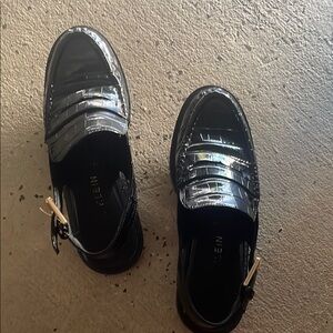 Black Patent Leather (manmade) Loafers